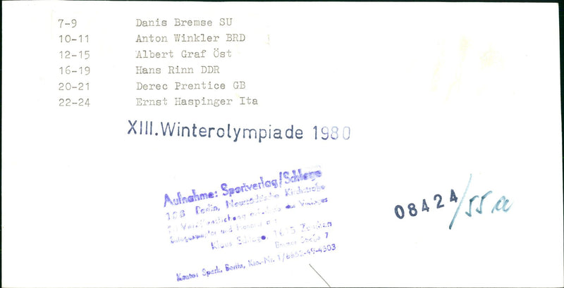 1980 WHEN ALBERT GRAF FILM - Vintage Photograph