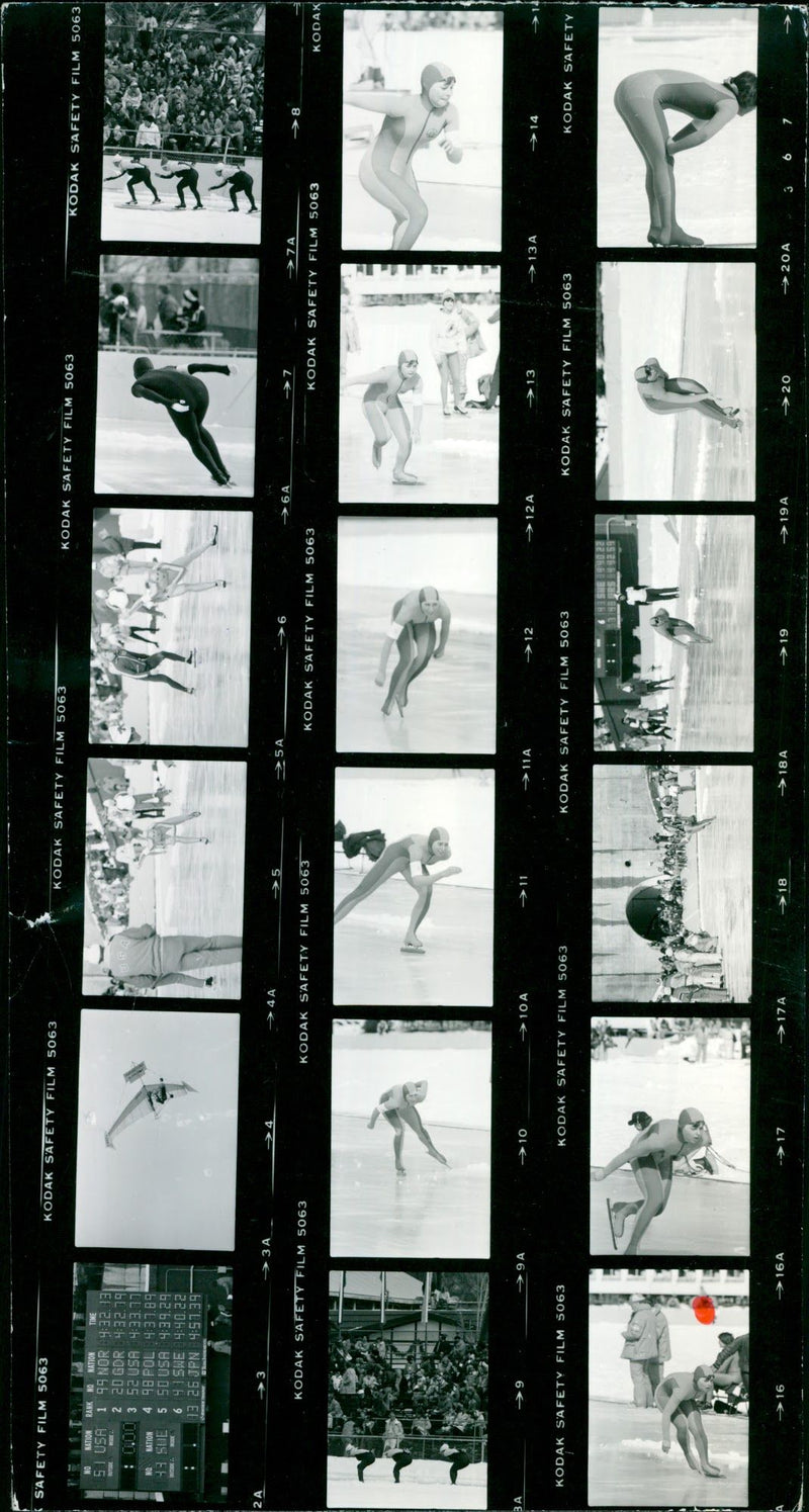 ICE SPEED IIIX ACTISCHE KIRCHSTR CETTETOIE CHERS ETOJAN FILM - Vintage Photograph