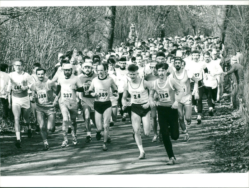 1989 PARK BERLIN MARATHON HELD EVERY ANNIVERSARY FILM - Vintage Photograph
