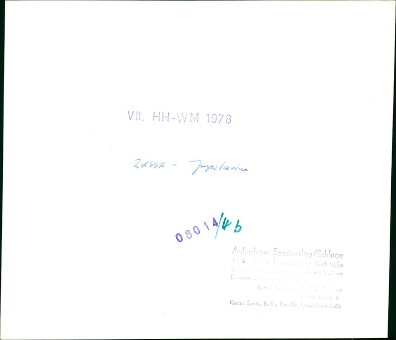 1978 TEAMET FREMT CONTINUES TEC ESTA FIRM CESTUJTE KAZDOMS ESA - Vintage Photograph