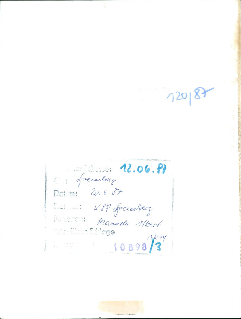 1987 TAKIADE SPREM FRECUELARG DOM KSV PRECEDAY MANUELA ALBERT CEGE - Vintage Photograph