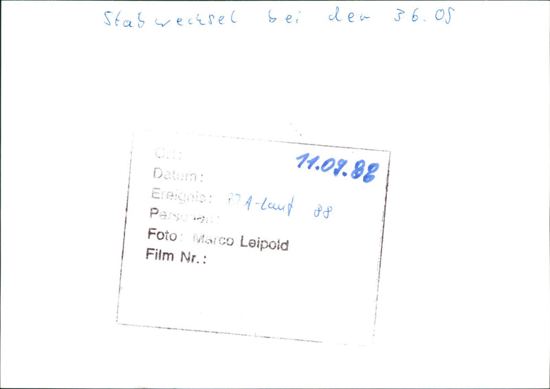 1988 CHANGE STAFF EVENT LAND MARCO LEIPOLD FILM - Vintage Photograph