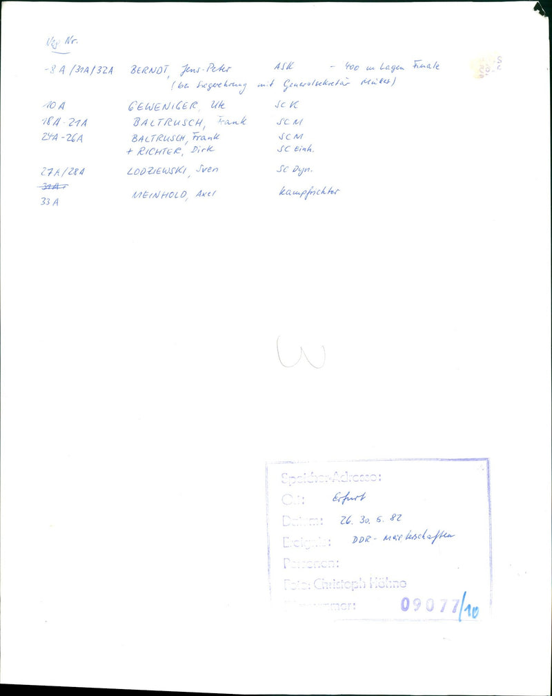 1982 CHAMPIONSHIPS KODAK SAFETY FILM BATETY ODAK SAFE TOU - Vintage Photograph