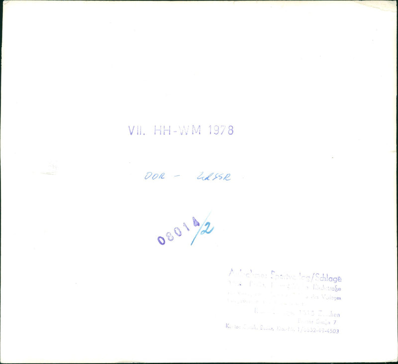 1978 ETY FILM KODAK TRI PAN KOD SAF BULE - Vintage Photograph