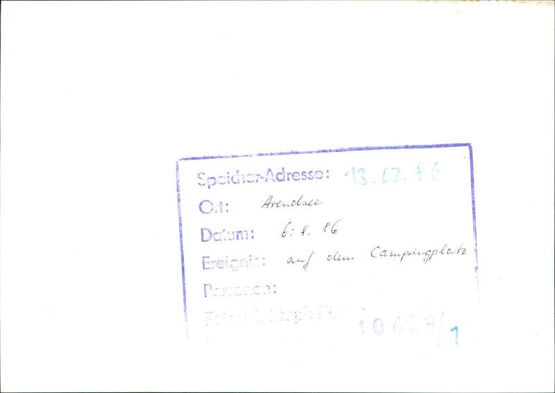 CASPISGODO POET OLEM CAMP OLYMPIADE LOCATED ARENDSIE GERMANY - Vintage Photograph