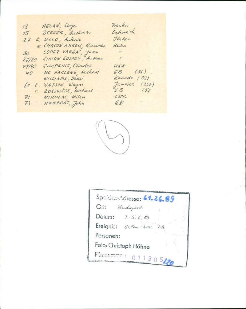 BLOOD FRANCE AUSTRIA ITALY CUBA FILM JOHN MICHAEL CHARLES - Vintage Photograph