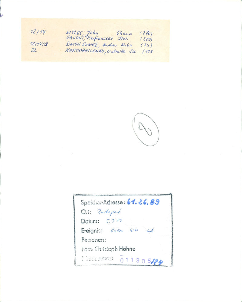 BLOOD NITA POCO MYLES YOHN GHANA PAVONI PIERFRANCESCO TEL - Vintage Photograph