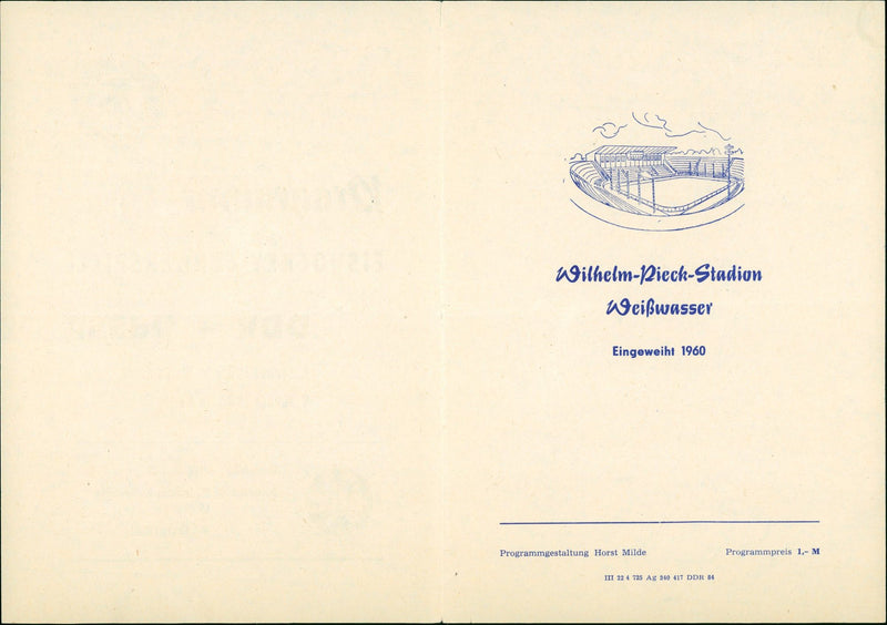 1960 EINLA SPIELBEGINN USSR RENE BIELKE INGOLF SPANDIG THOMAS GRAUL DET PRESIDENT - Vintage Photograph