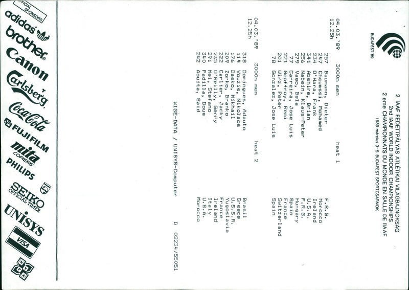 BLOOD HEAT MEN BAUMANN DIETER CHOUMSSI GREECE FRANCE IRELAND ITALY PETER - Vintage Photograph