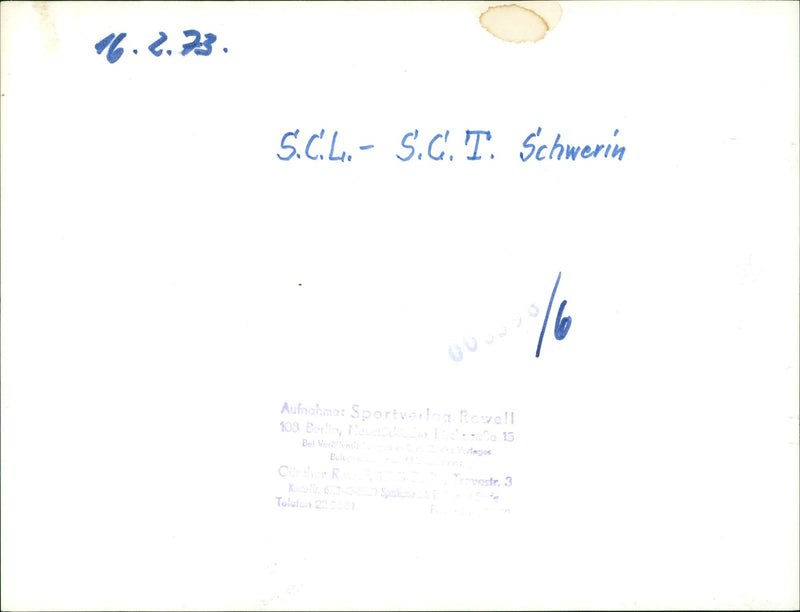 Volleyball: SCL - SCT Schwerin - Vintage Photograph