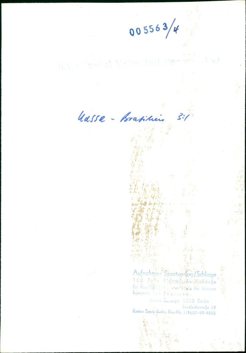 WELTPOKAL FILM SHOT BERLIN GERMANY RELEASED - Vintage Photograph