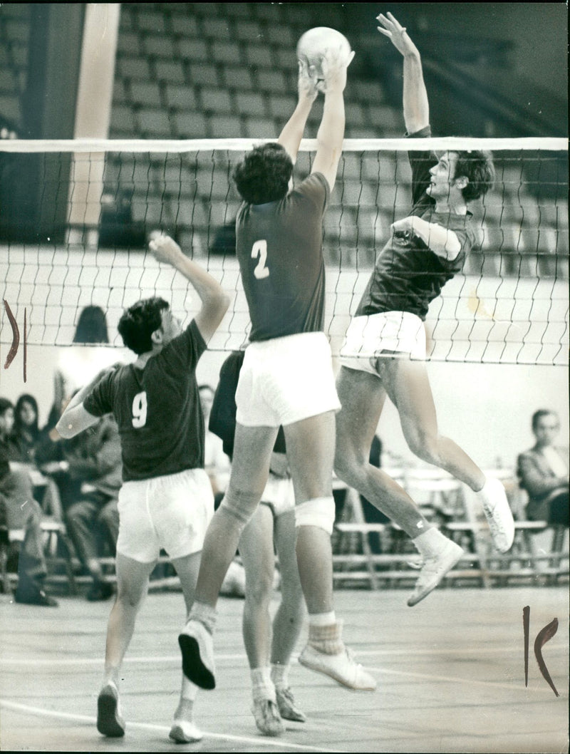 Volleyball DDR B - MAY Moscow - Vintage Photograph