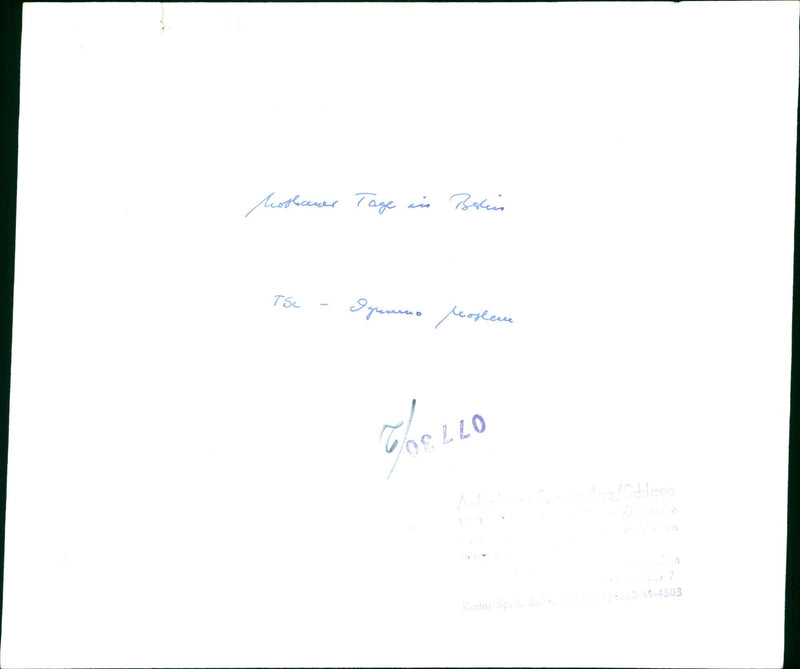 BERLIN MOSKAN HOSBANER TAGE AIN BOLIIS TSC IGRAMO MOSLEM TELLO ACCOUNT FILM - Vintage Photograph