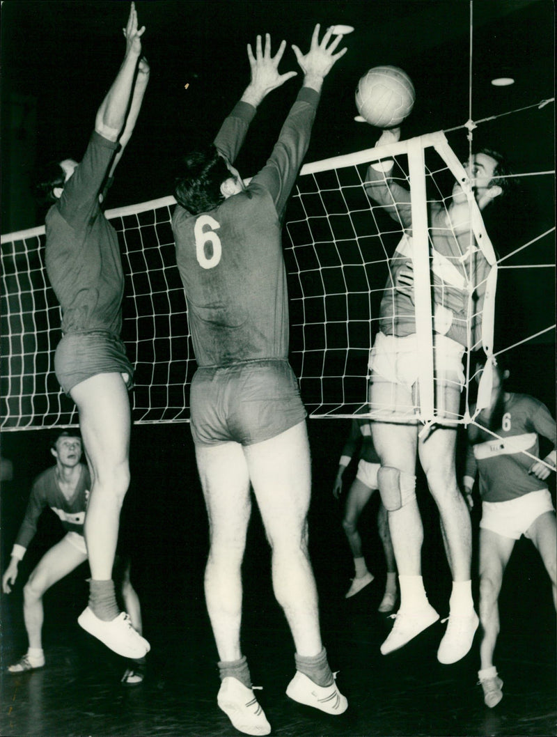German championship volleyball 1971 - Vintage Photograph