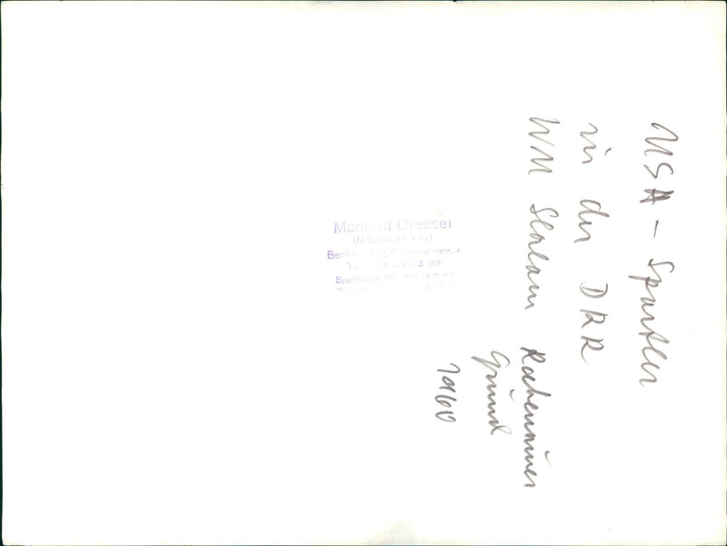 1960 NUDE DIVISION DRR SALAM RABENAMER GRUND - Vintage Photograph