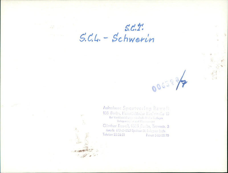 Volleyball: SCL - SCT Schwerin - Vintage Photograph