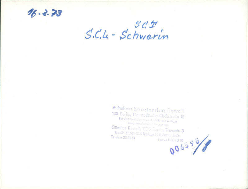 Volleyball: SCL - SCT Schwerin - Vintage Photograph