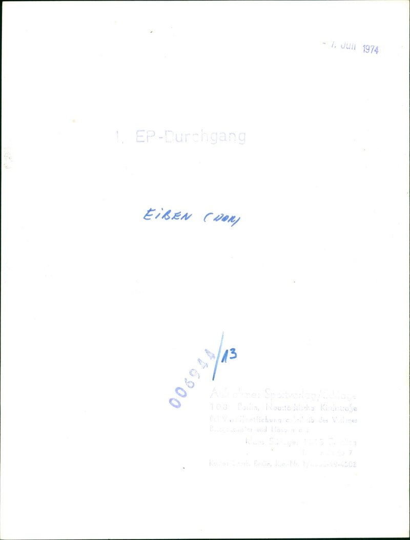 1974 REINHARD ELBEN MOST INFLUENTIAL MUSICIANS CENTURY - Vintage Photograph