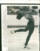 1988 DYMUNLA DEBI THOMAS SAN JOSE CALIF FINIS MUSIC BLACK - Vintage Photograph