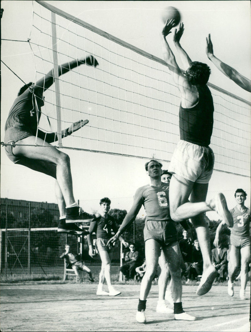 Volleyball GDR - Bucharest - Vintage Photograph