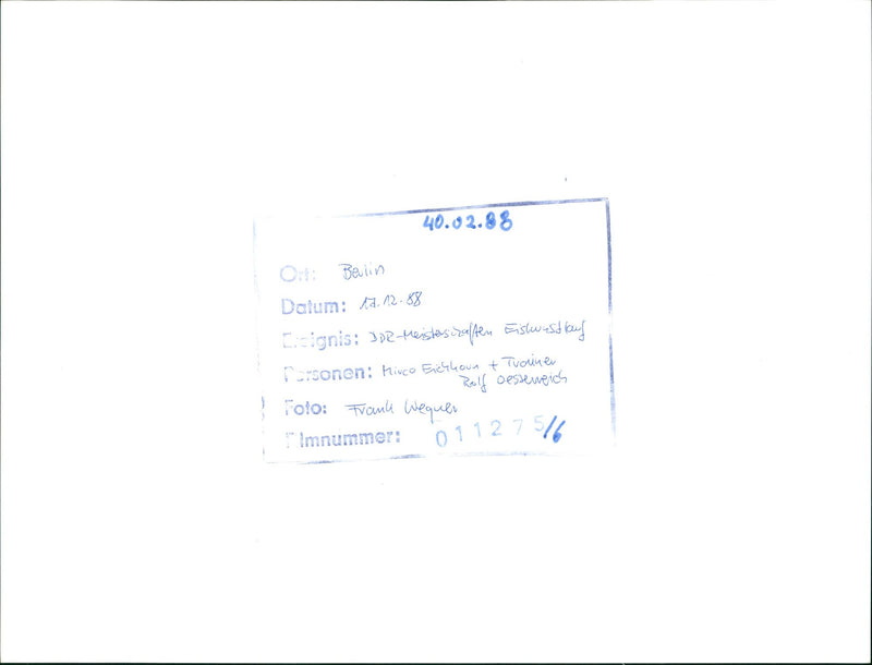 AFTERN BERLIN BERLINER FILM SHOT CAMERA - Vintage Photograph