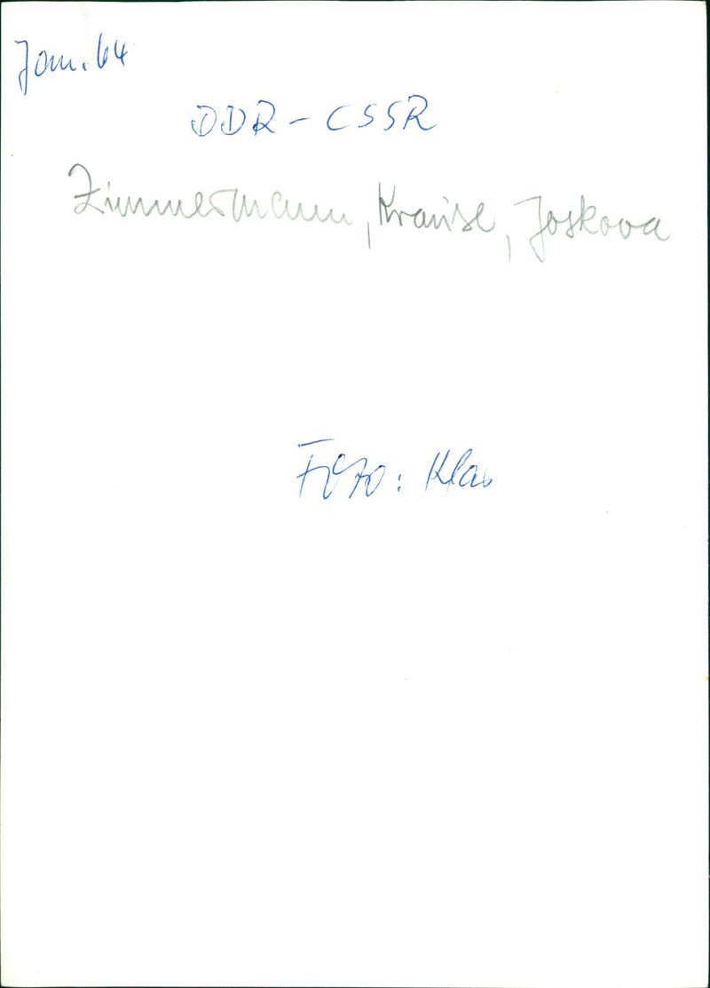 KINUE THEIR TRANCE JOSKOVA KLAB BEING - Vintage Photograph