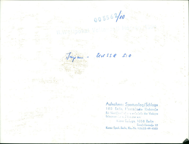 WELTPOKAL FILM SHOT BERLIN GERMAN - Vintage Photograph