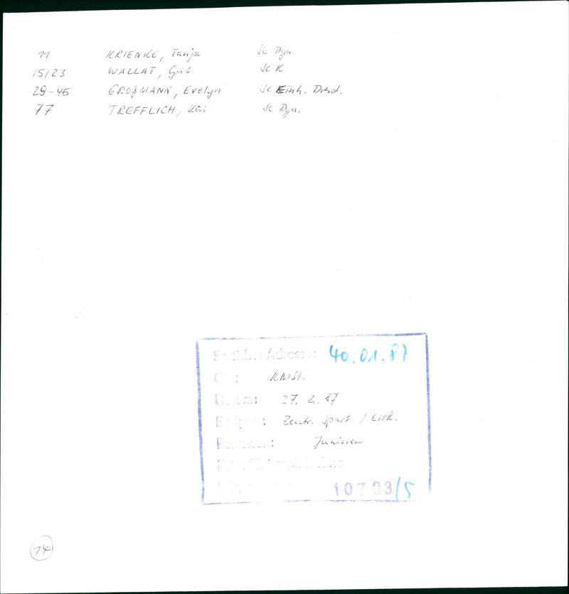 1987 DEATH SPARTAKIADE GROUP MUSICIANS WHO HAVE BEEN PLAYING TOGETHER - Vintage Photograph