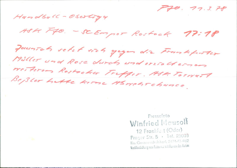 WEIGHTHEA FILM SPEICKERETTO ABOUT WOMAN - Vintage Photograph