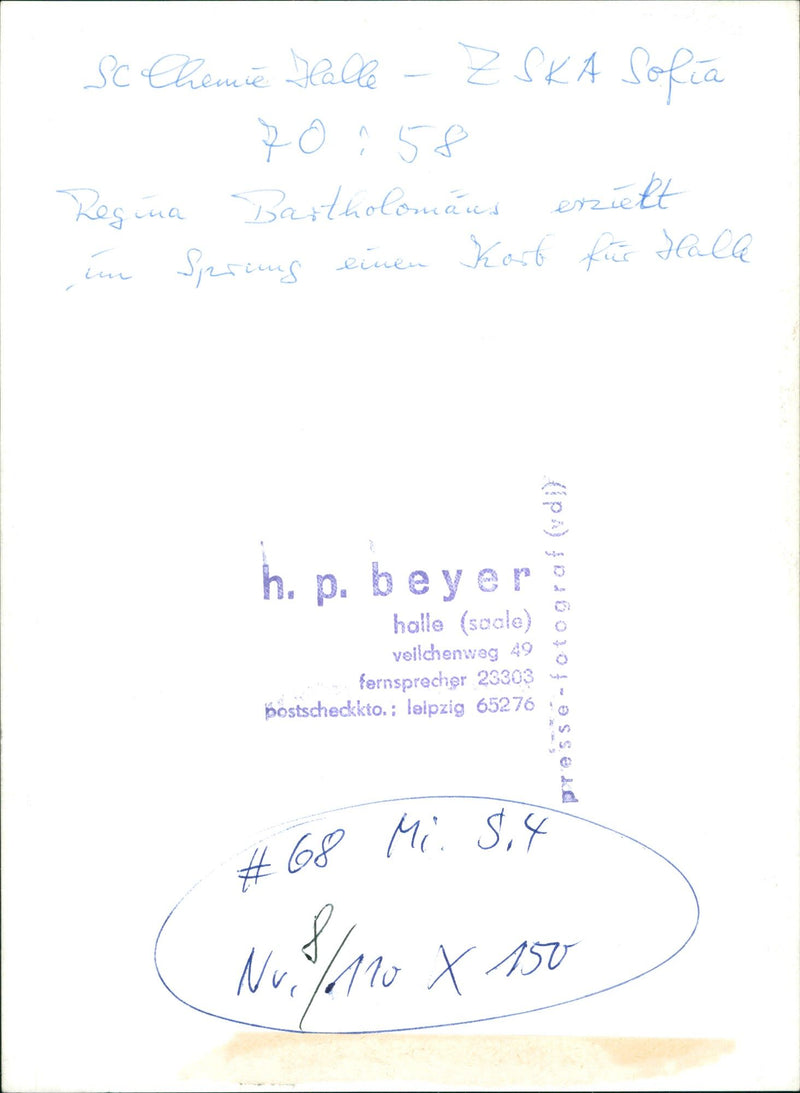 CEMISTRY ALL ZSKA SOFIA REGINA BARTOLOMAS ENUELT SRUNG SERKT BEYER - Vintage Photograph