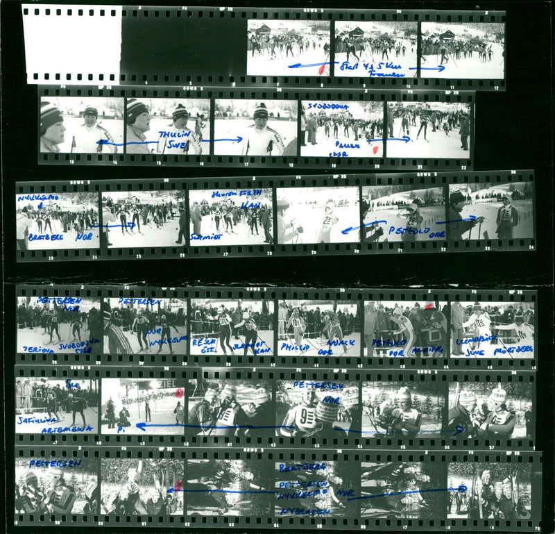 ENNEN FAR RISKS SUSASOOUA THULIN SWED PAUL NUELNO HANN BLIR ELS VOE - Vintage Photograph