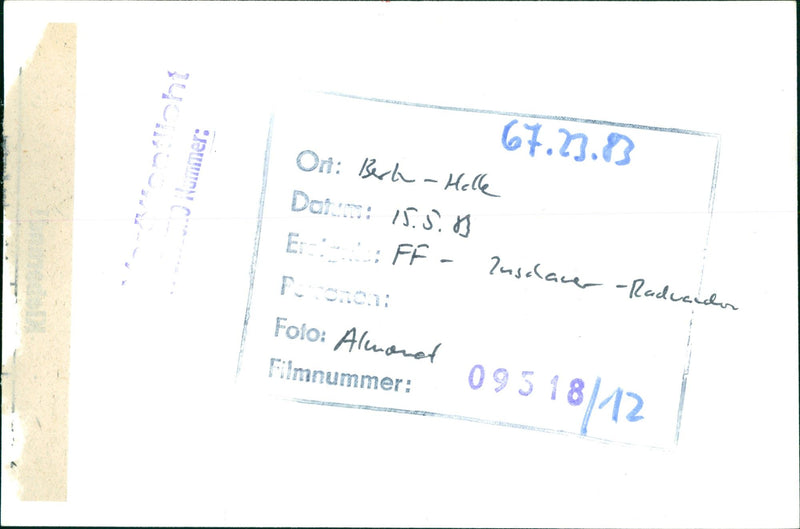 LIFEDENSFAHRT RACE PONONI GERMAN FILM DIRECTED MARIO - Vintage Photograph