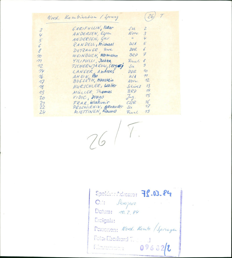 MPIC WINTERS JUMPING FILM - Vintage Photograph