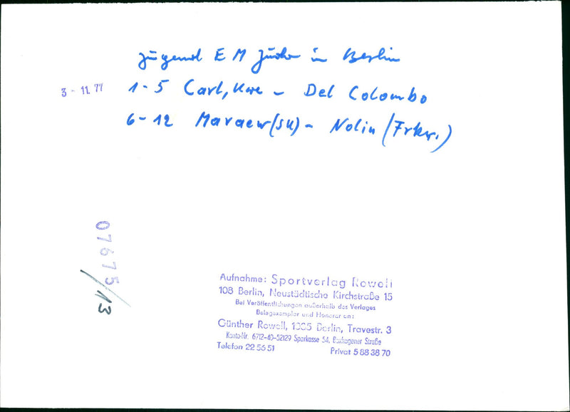 BENQ JUDO JUG FILM GERMAN FILMMAKER GUNTHER ROWE - Vintage Photograph