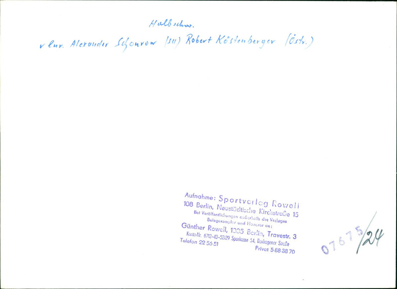 BERLIN JUDO JUG FILM ROBERT - Vintage Photograph