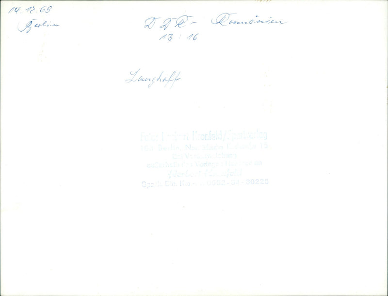 RUMANIGA RENUENIU LACONICLE SPARK GDR GDRRUMANIGA GDRUM - Vintage Photograph