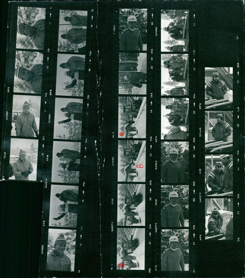 WINTER PLAYING SARAJEVO YUGOSLAV FILM DIRECTED IVAN - Vintage Photograph