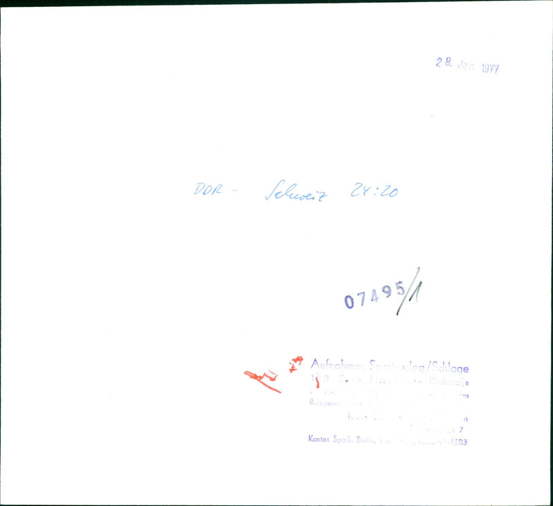 1977 SWITZERLAND MAGDEBURG TACT SAFE KODAK TRI PAN UPLE FILM - Vintage Photograph