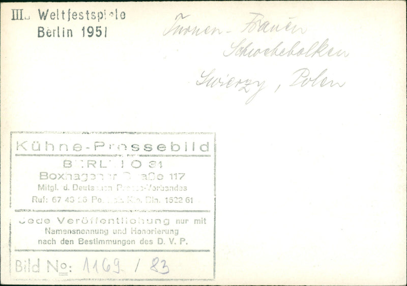 1951 FILM RELEASED POLAND - Vintage Photograph