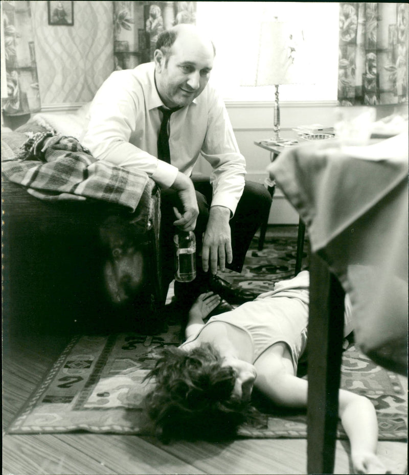 NIGHTS FIDDLE KLAUS STIERINGER AND EOS SCHOPOHI STAR GERMAN FILM NIG - Vintage Photograph