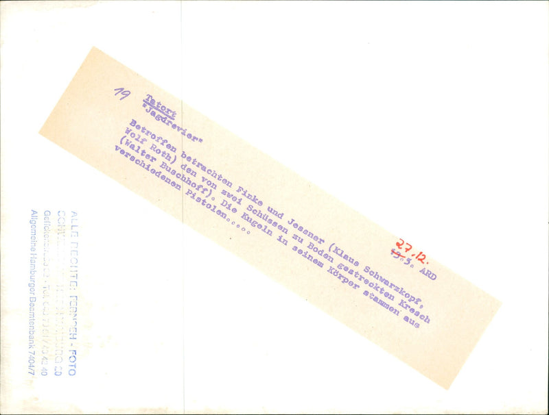 NIGHTS FIDDLE FERNMEH MOST POPULAR GERMAN FILMS CEN - Vintage Photograph