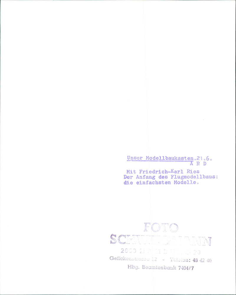 BURU KASSEN OUR MODEL KIT ASTEN FRIEDRICH KARL RIES BEGINNING - Vintage Photograph