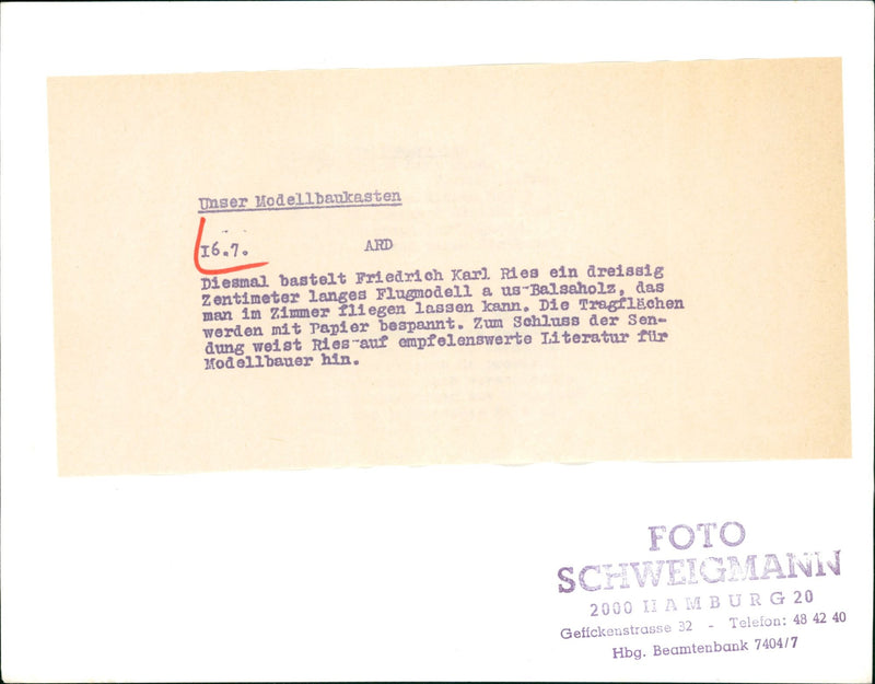 MOES MODEL BUILDING CASKS FRIEDRICH KARL RIES MAKES THI - Vintage Photograph