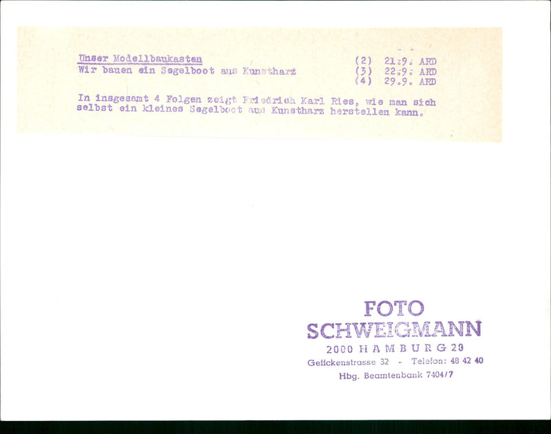 MOES MODEL BUILDING CASKS FRIEDRICH KARL RIES SHOWS HOW - Vintage Photograph