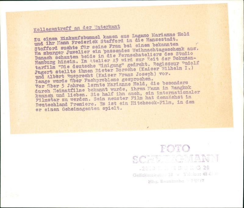 MEET ANDER WATERBAUT COLLEAGUES BATERKANT EDGE ALBERT FILM - Vintage Photograph