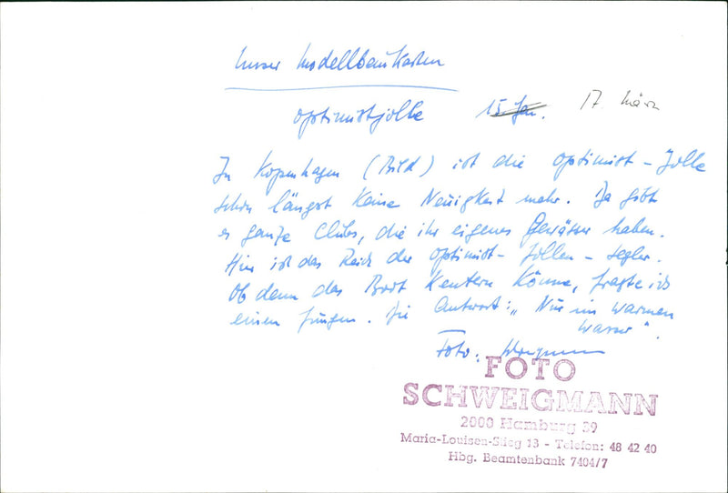 MODELKLAUTADENS FRIEDRICH KARL RIES MOBEL ANDER MOBLER SITE SUPER SHELLMOON - Vintage Photograph