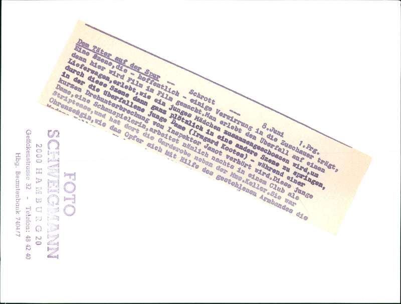 DEUR SDEROTT TATER TRAIL NINE SCENE WHICH HAPPYLY SOME FILM - Vintage Photograph