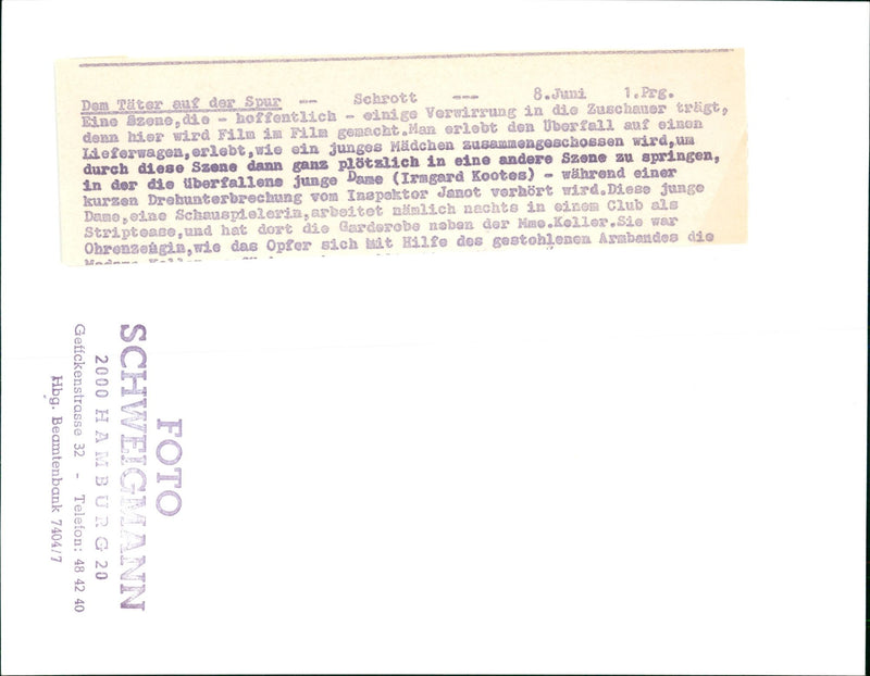 DEUR TAFER TRAIL SCRAP PES SCENE DLO HOPFULLY SOME FILM - Vintage Photograph