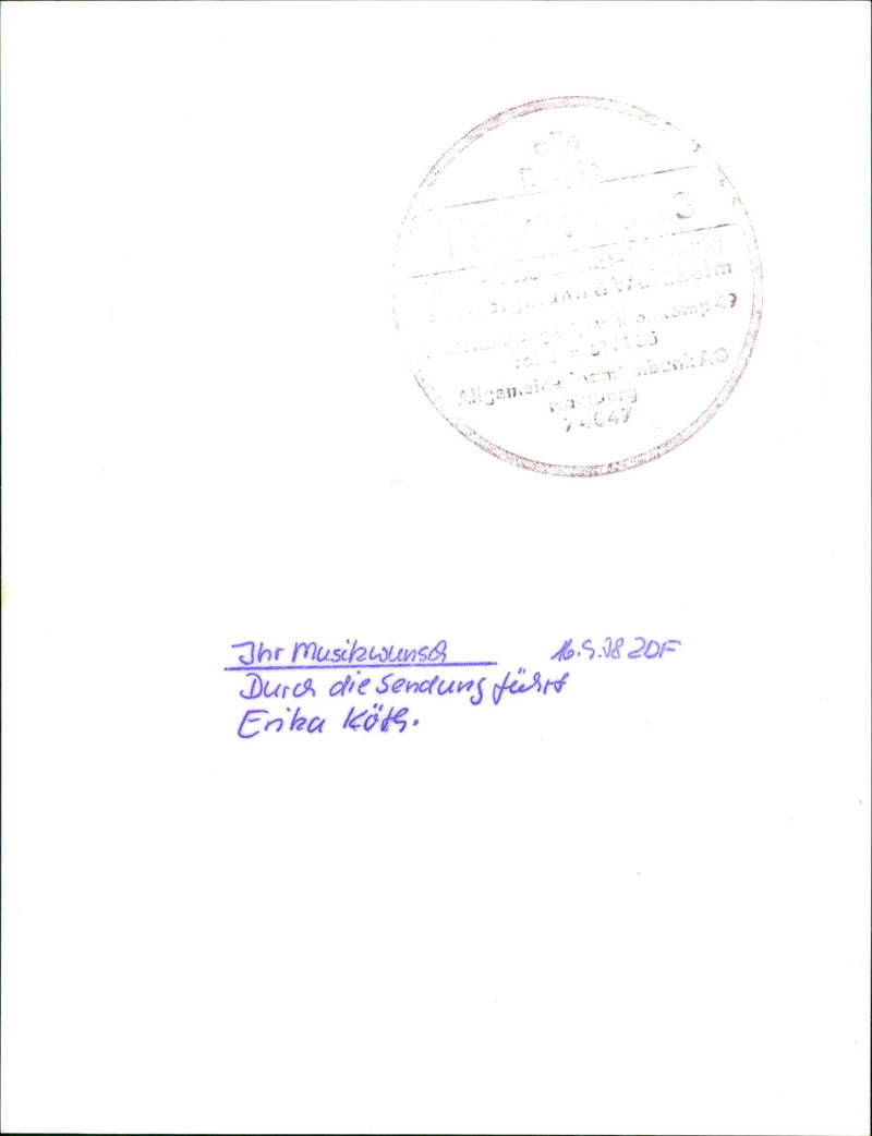 MUSE HARNSEK ZENCI YOUR MUSIC WISH FUURIT ERIKA KOTES - Vintage Photograph