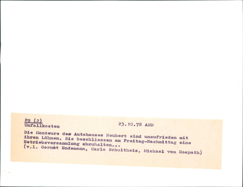 1978 GEMUSE FRANZ BRODZINSKI BAILIFF TRAUGOTT HAS FINALLY CAUGHT ILERRN MICHAEL - Vintage Photograph